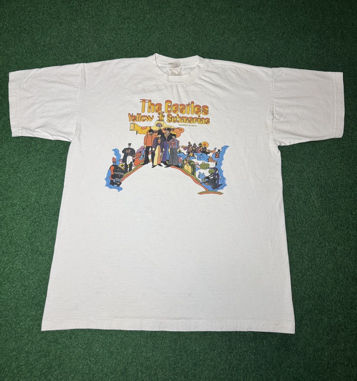 Band Tees Vintage 90s The Beatles Yellow Submarine Retro Band T Shirt Size US XL / EU 56 / 4 - 1 Thumbnail