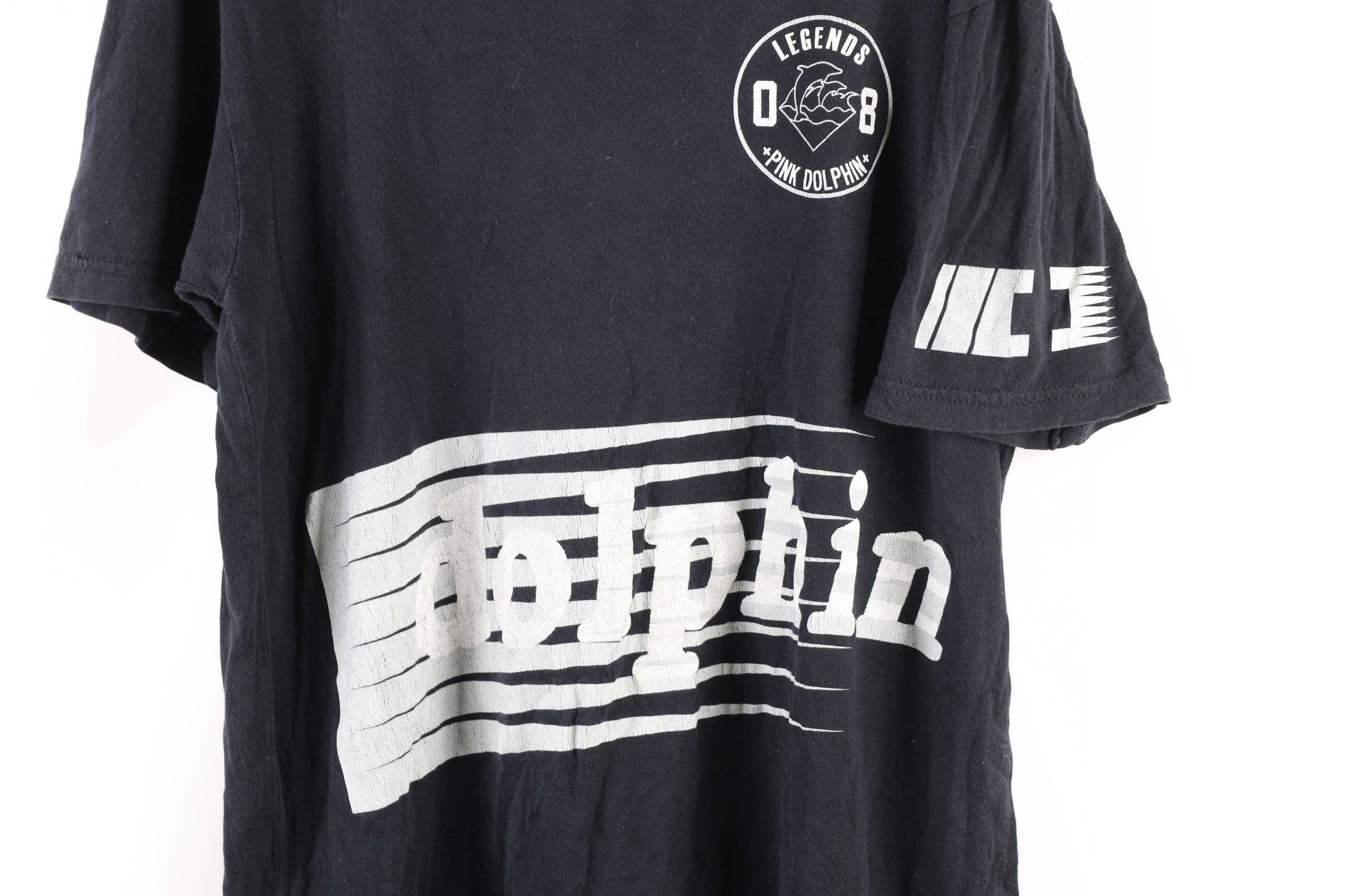 Pink Dolphin × Vintage Vintage Pink Dolphin Spell Out Short Sleeve T-Shirt Black Size US L / EU 52-54 / 3 - 4 Thumbnail