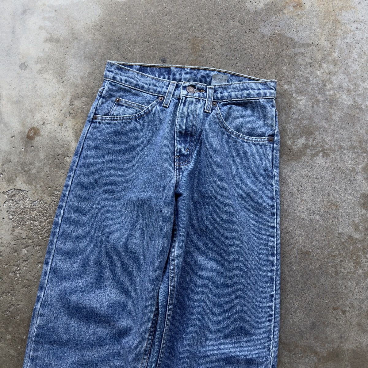 Vintage Levi's 562 Baggy Wide Denim Skater Jeans ERD Grunge Chrome Size US 27 - 8 Thumbnail
