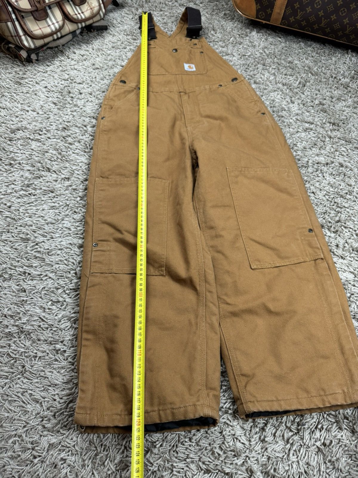 Carhartt × Vintage Vintage overall jeans Carhartt original casual skate item Size US 26 / EU 42 - 5 Thumbnail