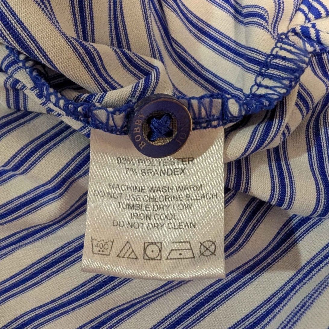 Bobby Jones Bobby Jones Golf Shirt Large Blue White Stripe 2017 US Open Size L / US 10 / IT 46 - 4 Thumbnail