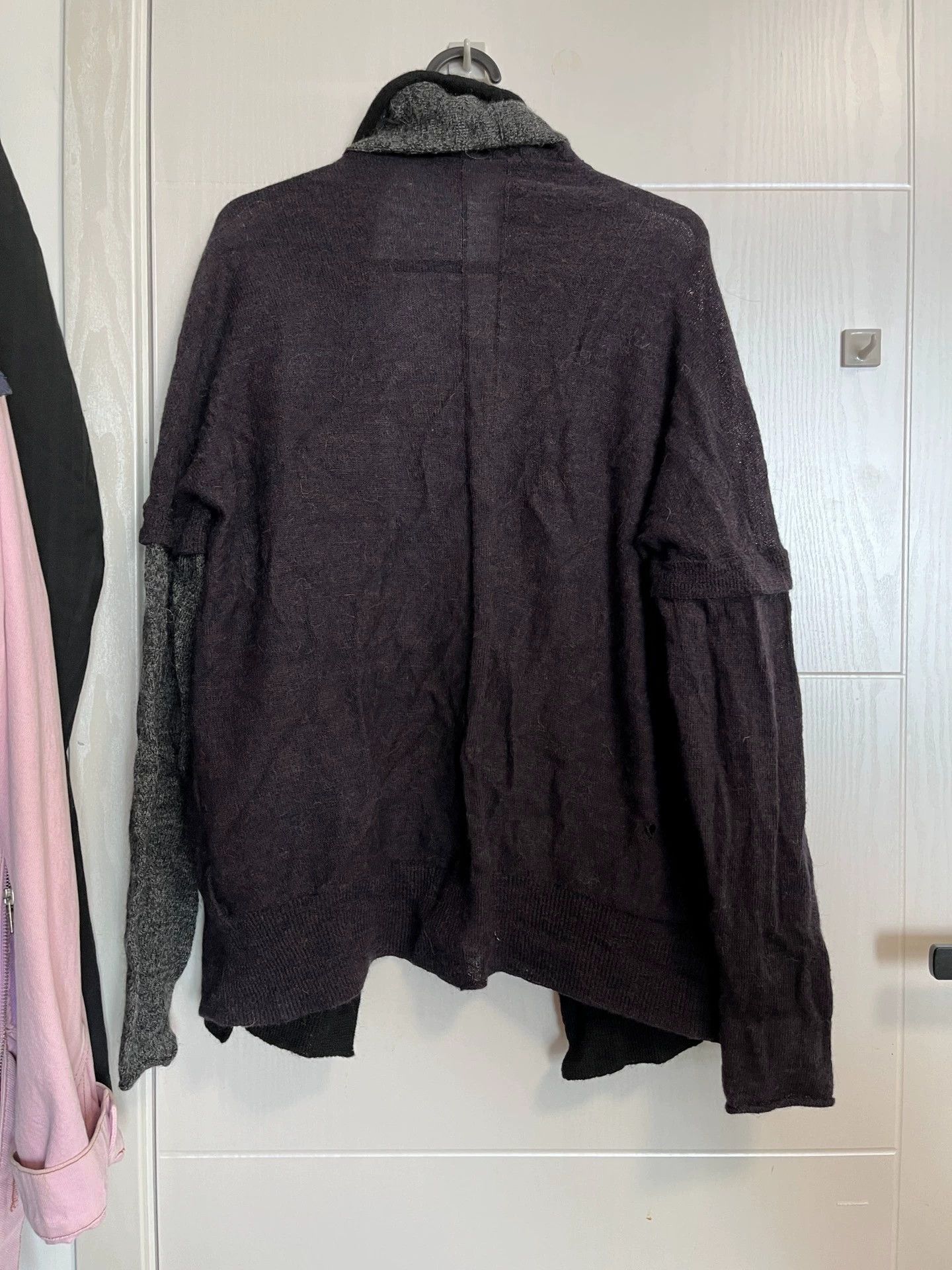 Yohji Yamamoto Y's Yohji Yamamoto Panelled Wool Cardigan Back Hole Size US M / EU 48-50 / 2 - 4 Thumbnail