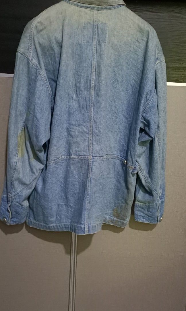 Issey Miyake 🔥 Issey Miyake Plantation Faded Denim Chore Jacket M Size US M / EU 48-50 / 2 - 4 Thumbnail