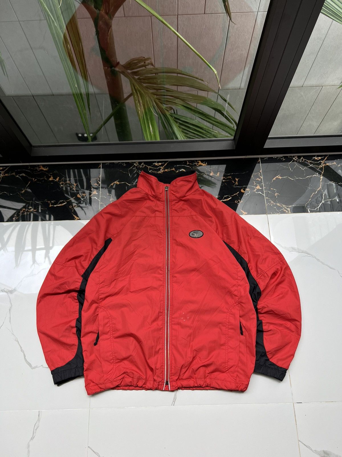 Nike × Vintage 90's NIKE FIT RARE RETRO SWOOSH LOGO Y2K GORPCORE JACKET Size US L / EU 52-54 / 3 - 1 Thumbnail