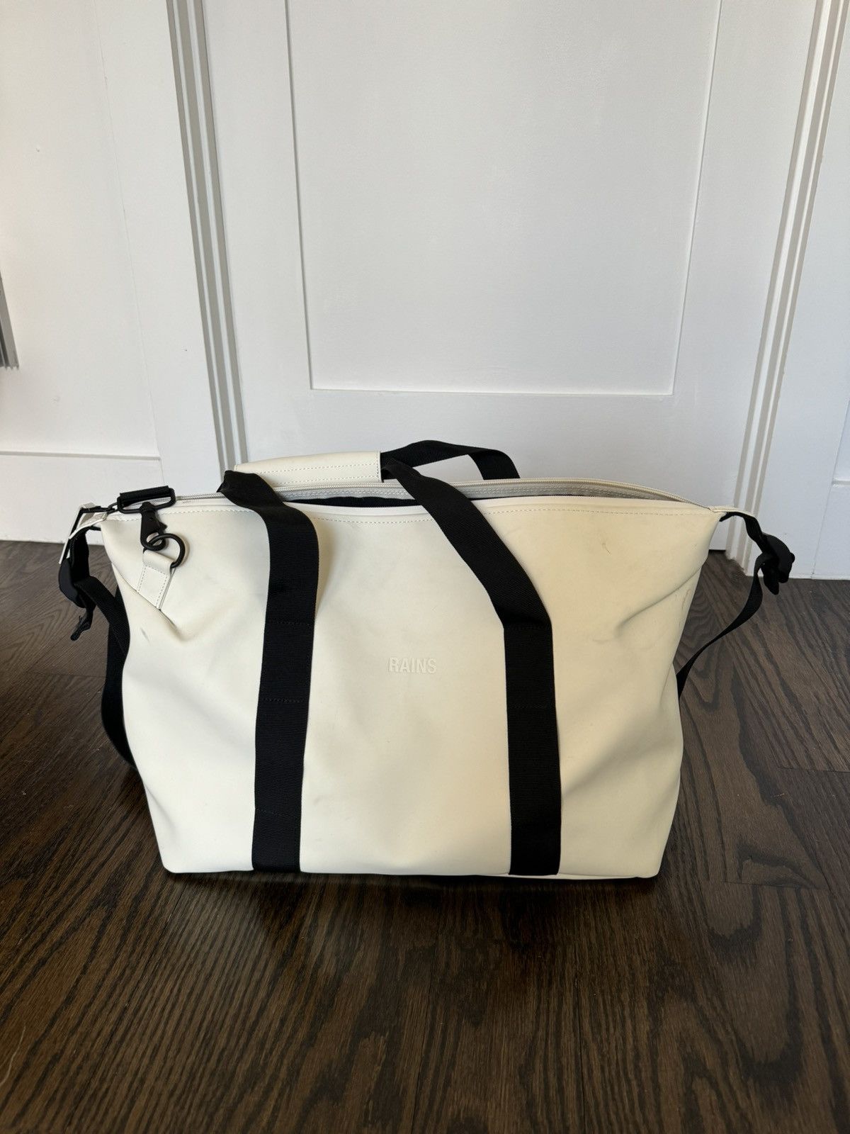 Rains Rains Hilo weekend waterproof duffle bag white Size ONE SIZE - 1 Thumbnail