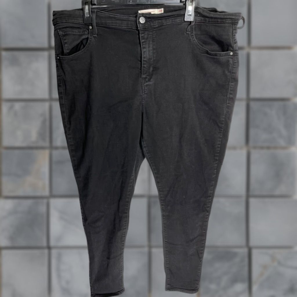 Levi's Levi's 721 Skinny Jeans Women Plus 20W Black High Rise Stretch Pilling 5-Pocket Denim Belt Loops Jeans Capable Size 27" / US 4 / IT 40 - 1 Thumbnail