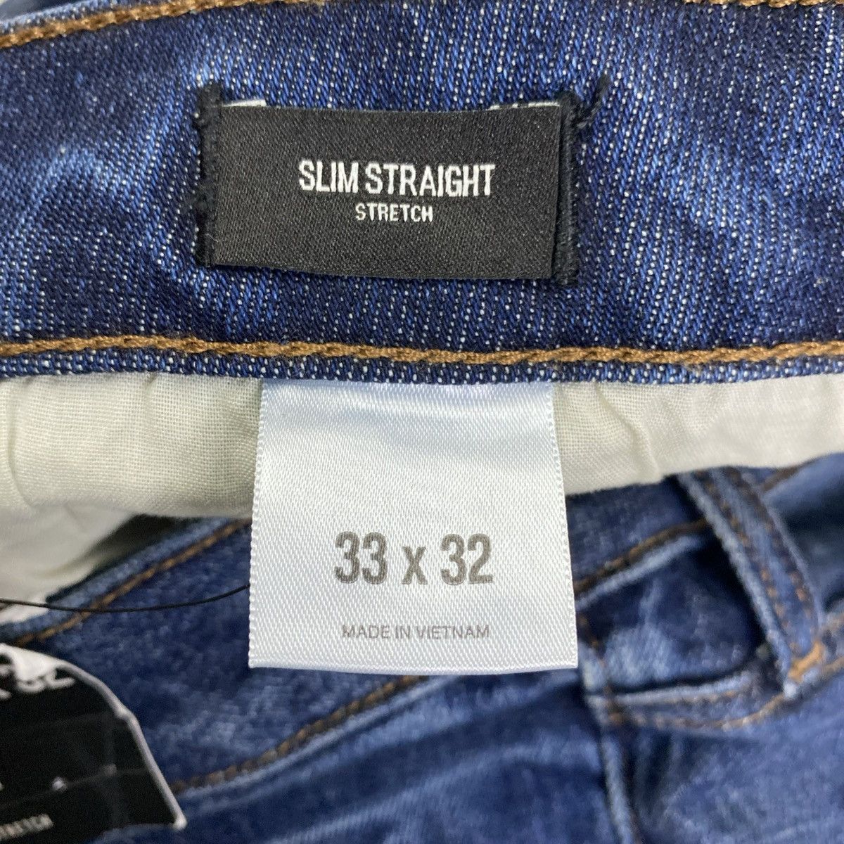 Express Express Slim Straight Men's Jeans Dark Wash 33x32 NWT Size US 33 - 11 Thumbnail