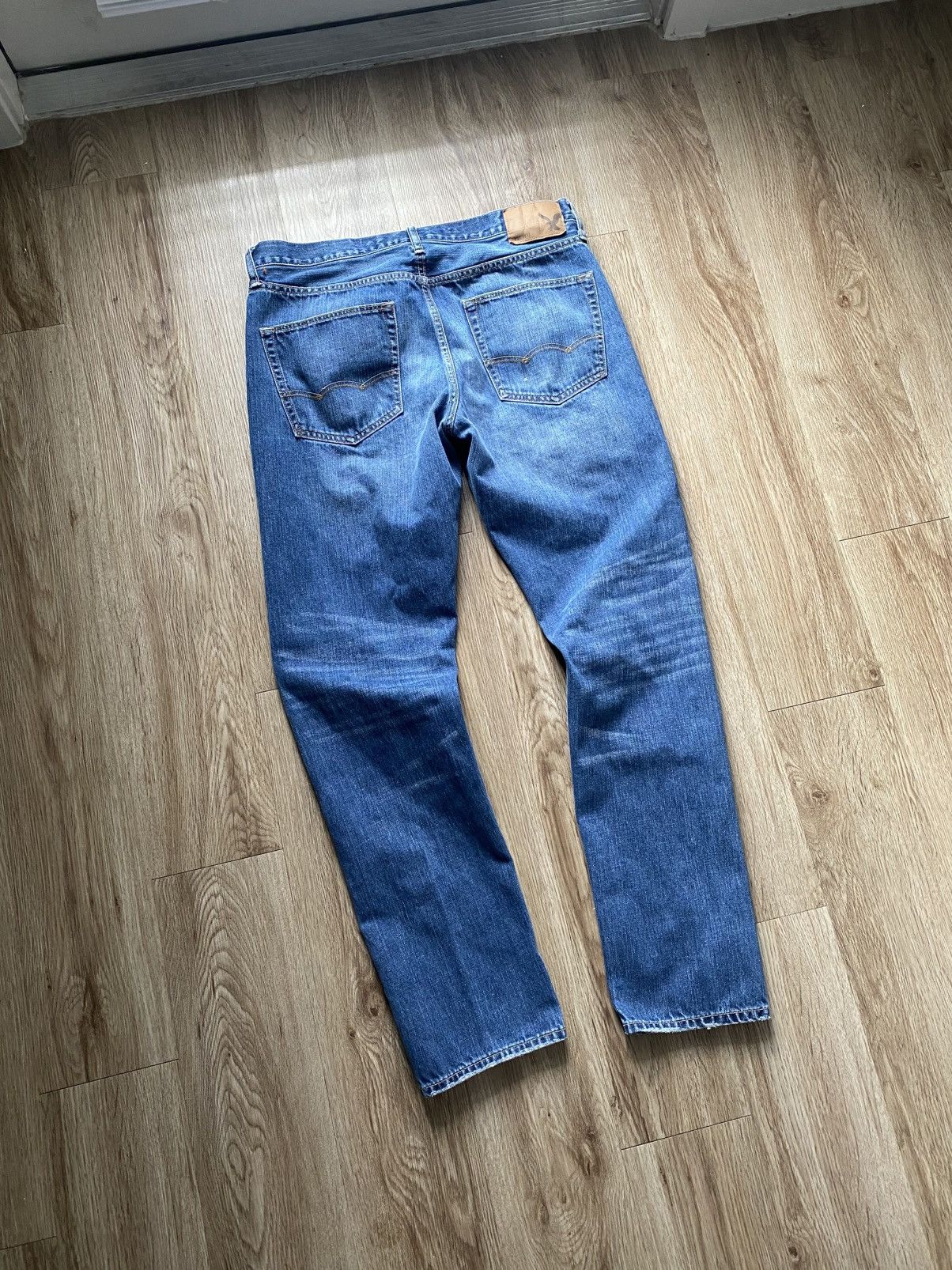 American Eagle Outfitters American Eagle Blue Denim Jeans Size US 34 / EU 50 - 4 Thumbnail