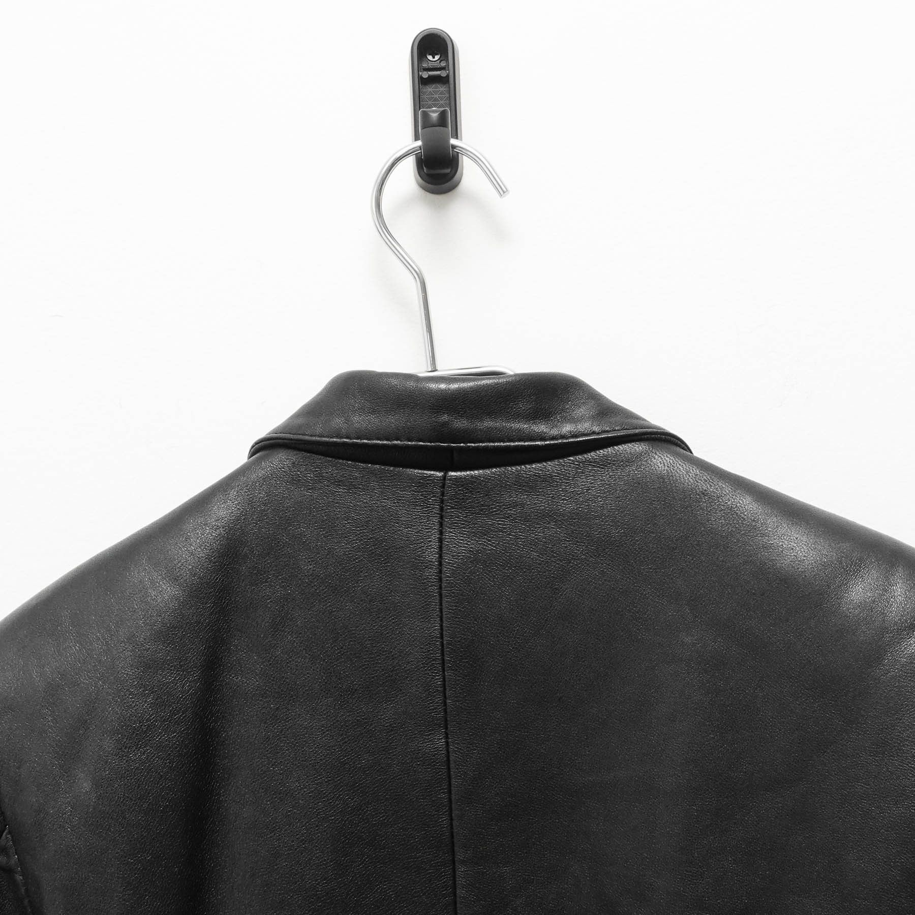 Vintage True Vintage 90's Super Soft Black Leather Overcoat Jacket Size S / US 4 / IT 40 - 8 Thumbnail