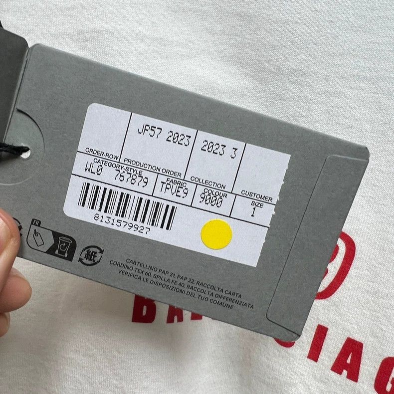 Balenciaga Balenciaga Logo printing of racing letters destroys long-s Size US S / EU 44-46 / 1 - 6 Thumbnail