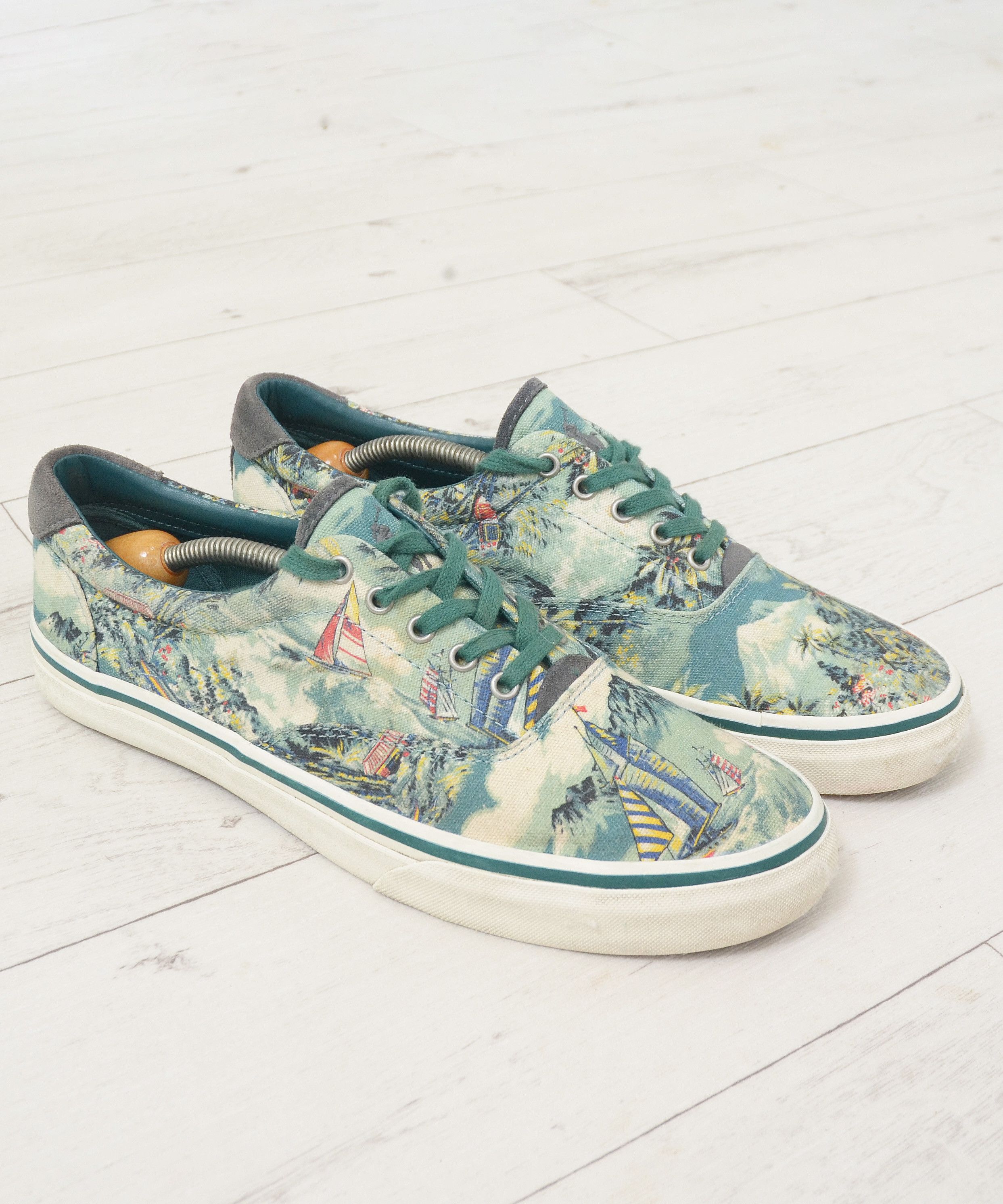Polo Ralph Lauren × Ralph Lauren Polo Ralph Lauren Thorton 3 Tartan Graffiti Sneakers Hawaii Size US 10 / EU 43 - 1 Thumbnail