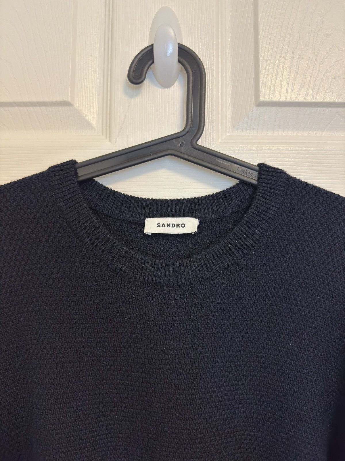 Sandro Sando Paris Men’s Navy Knit Sweater Size US M / EU 48-50 / 2 - 2 Thumbnail