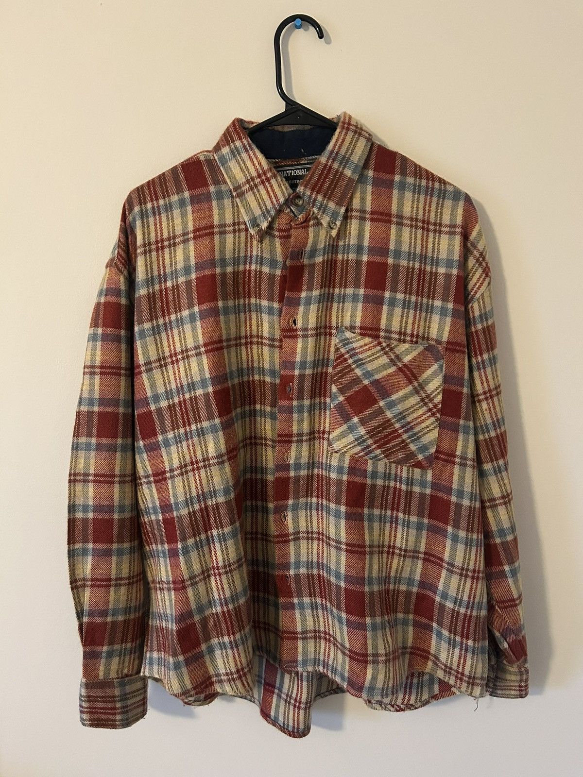 Vintage National Outfitters Brushed Cotton Flannel Plaid Shirt Large Size US L / EU 52-54 / 3 - 1 Thumbnail