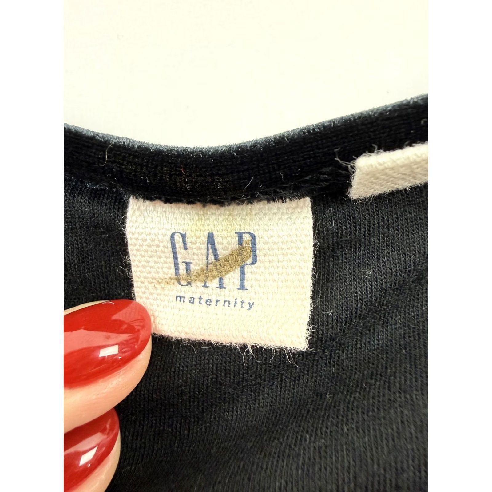 Gap Gap Shirt Womens S Black Dress Small Velvet Knit Ruched Bodycon Maternity Midi Size S / US 4 / IT 40 - 3 Thumbnail