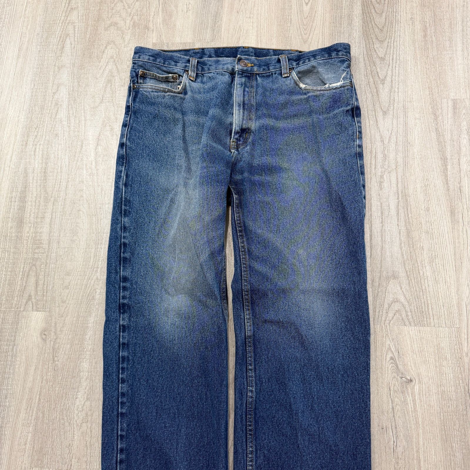 Vintage Vintage Faded Jeans Men's 36x27 Blue Denim Western Grunge Size US 36 / EU 52 - 2 Thumbnail