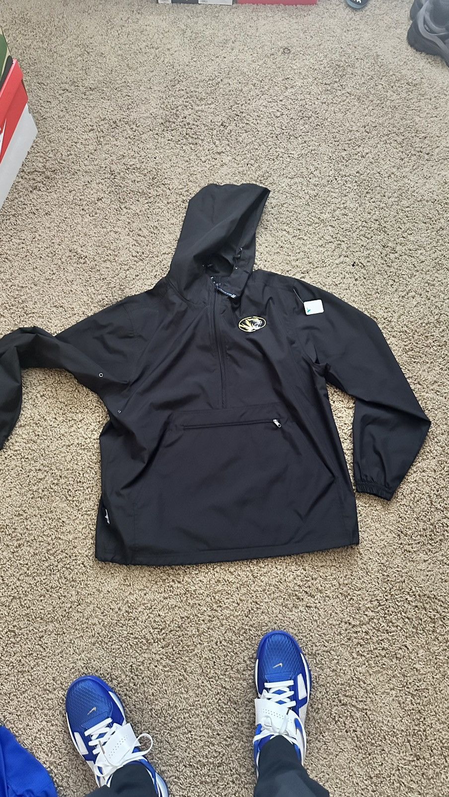 Vintage Black Missouri windbreaker Size US M / EU 48-50 / 2 - 1 Thumbnail