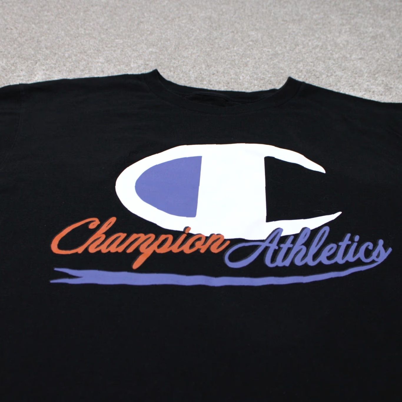 Champion Champion Athletics Shirt Mens 2XB XXL-Big Black Cotton Short Sleeve Pullover Shirt Size US XXL / EU 58 / 5 - 4 Thumbnail