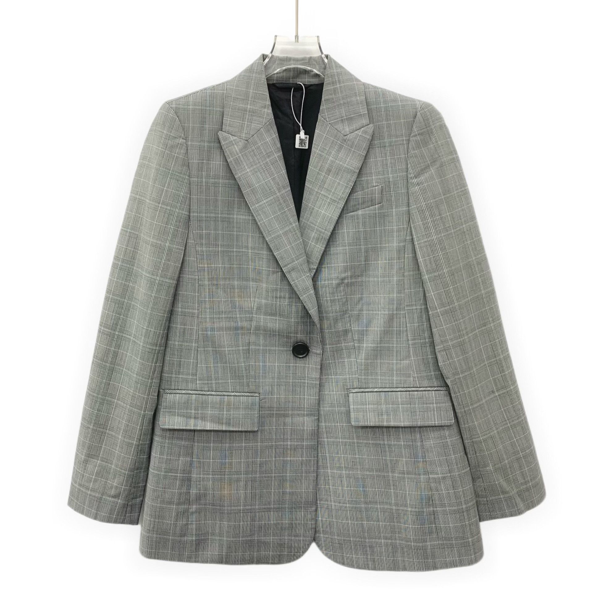 Calvin Klein Calvin Klein Grey Plaid Wool Blend Blazer 38 Size S / US 4 / IT 40 - 1 Thumbnail