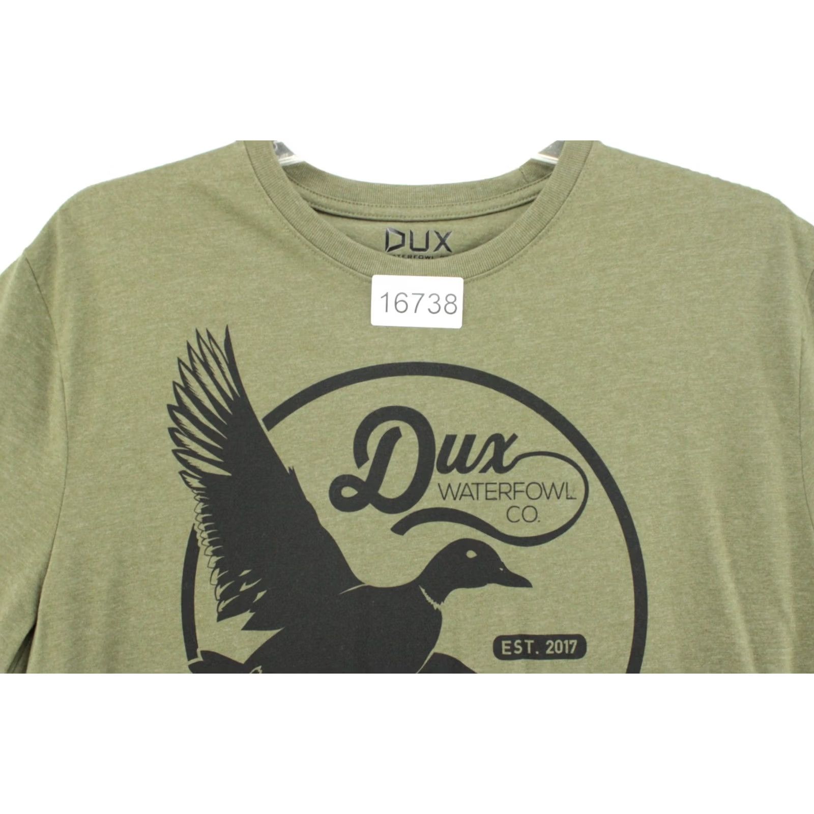 Vintage DUX Waterfowl Co Tee Shirt Mens XL Green Flying Duck Graphic Casual Hunting Soft Shirt Size US XL / EU 56 / 4 - 6 Thumbnail