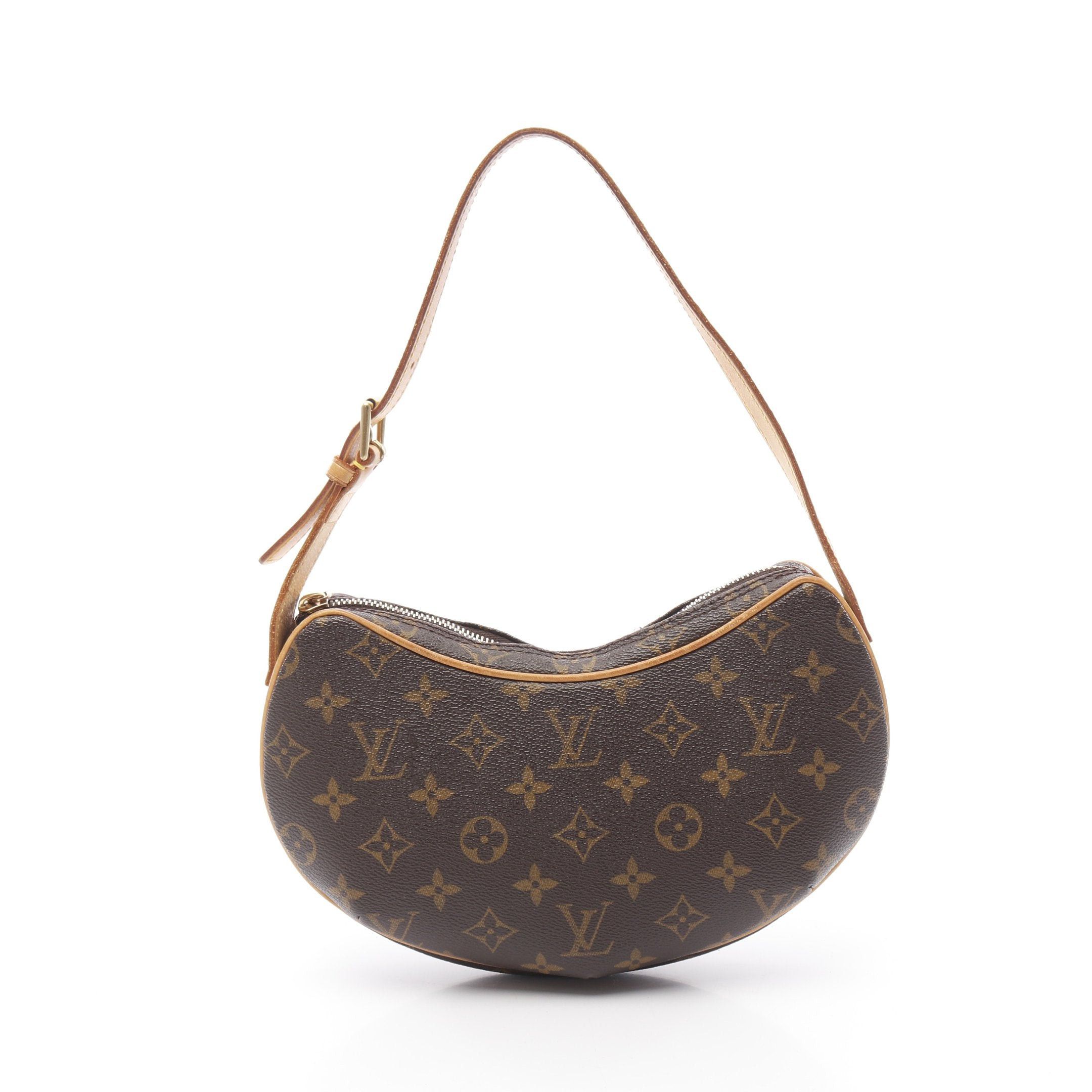 Louis Vuitton Louis Vuitton Pochette Croissant Monogram Shoulder Bag Leather Brown Size ONE SIZE - 1 Thumbnail