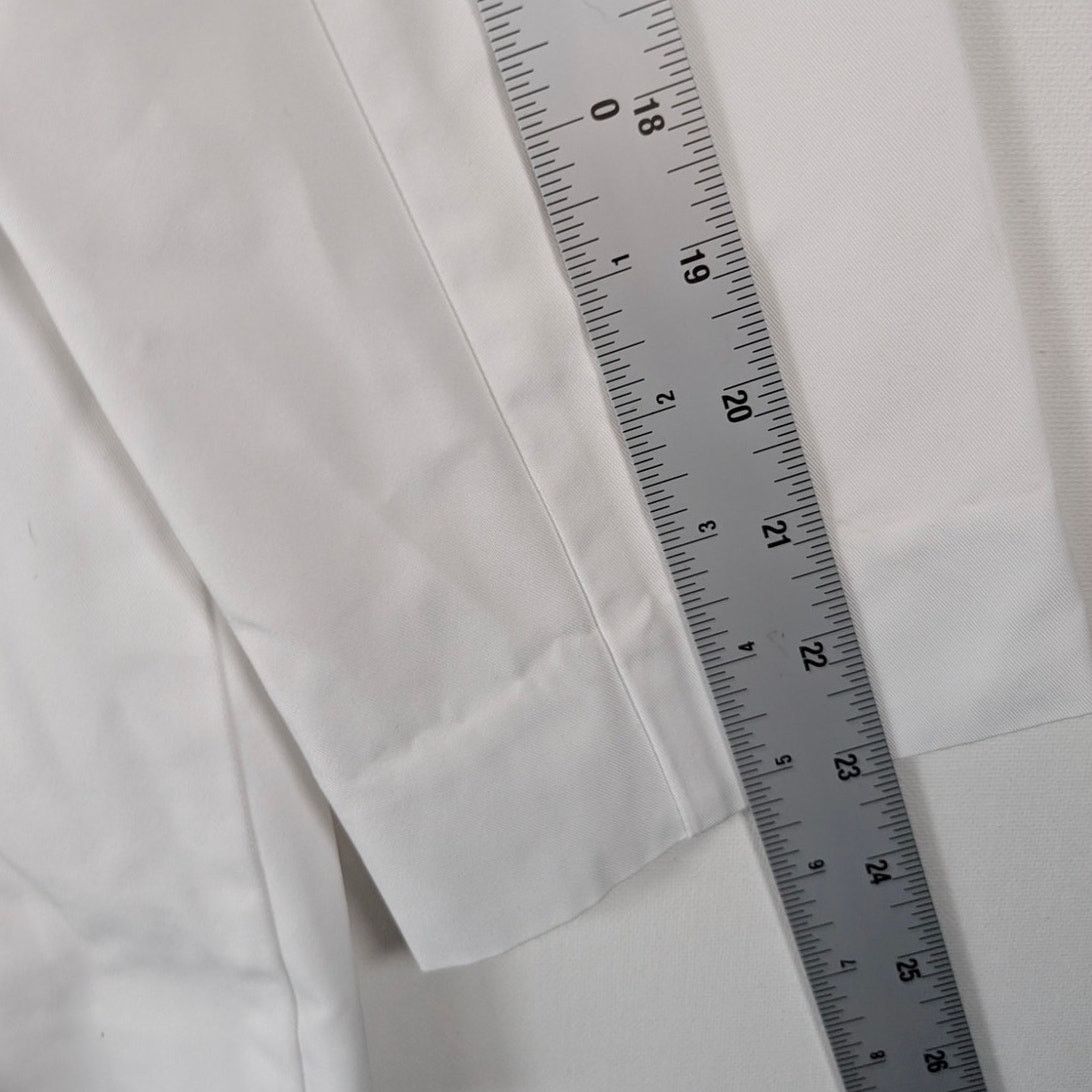 Unknown London Jarbo White Minimalist Button Lightweight Jacket Women 32 Size XXS / US 00 / IT 34 - 7 Thumbnail