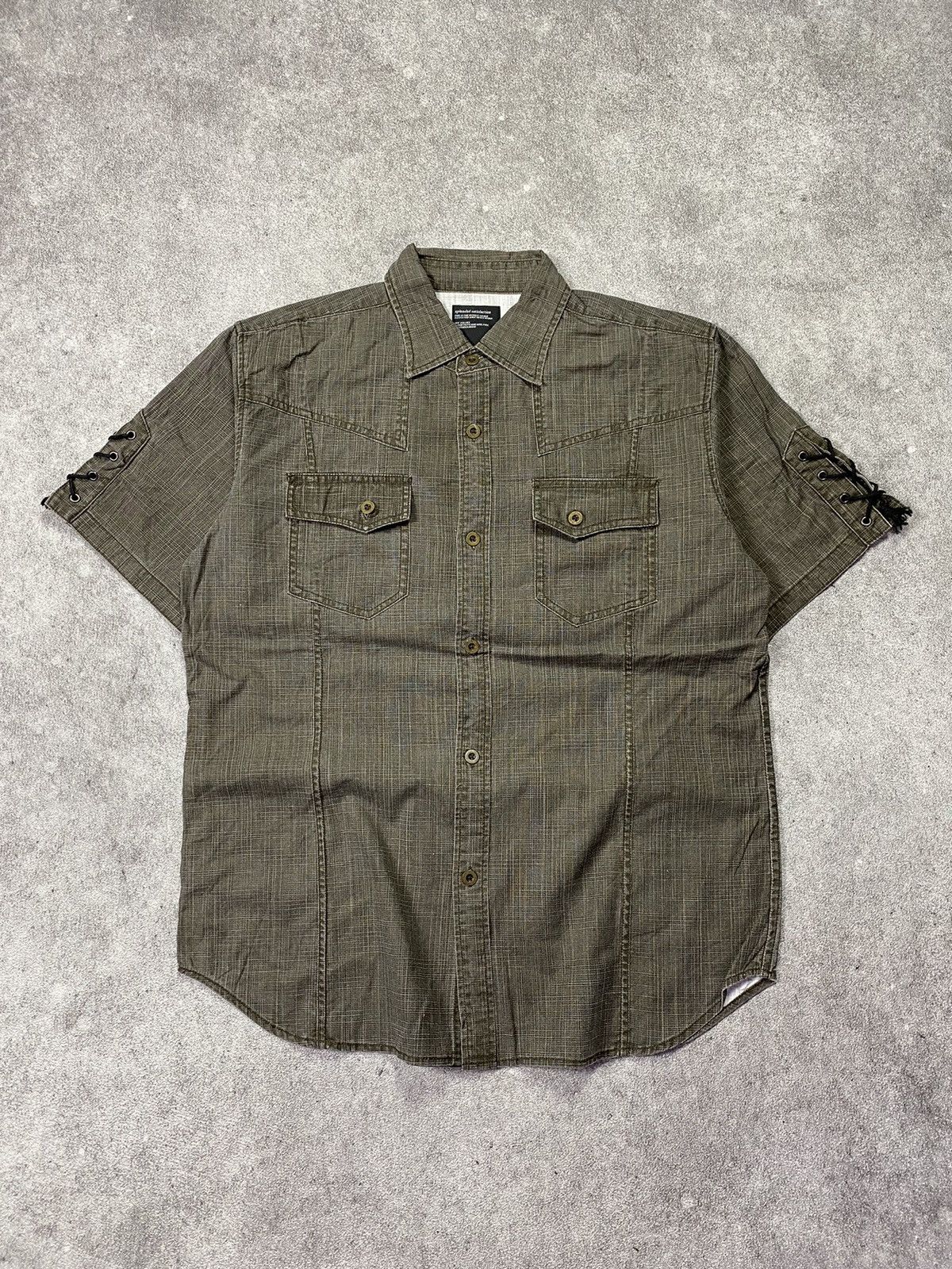 If Six Was Nine × Japanese Brand × Le Grande Bleu (L.G.B.) Splendid Satisfaction Lace Up Shirt Size US M / EU 48-50 / 2 - 1 Thumbnail