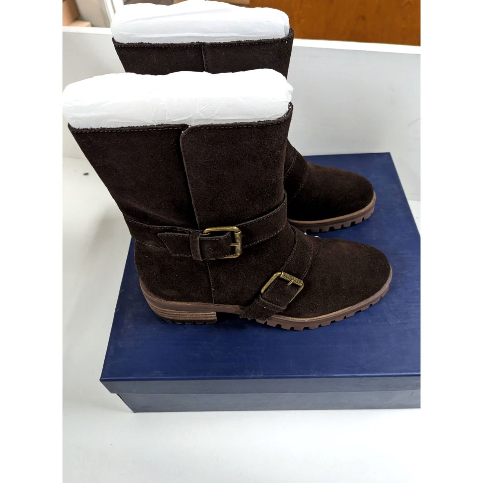 Splendid SPLENDID Womens Boot Platform Karlyn Toe Leather 1/2" Brown 5.5 Pull On Womens Shoes Size US 6 / IT 36 - 7 Thumbnail