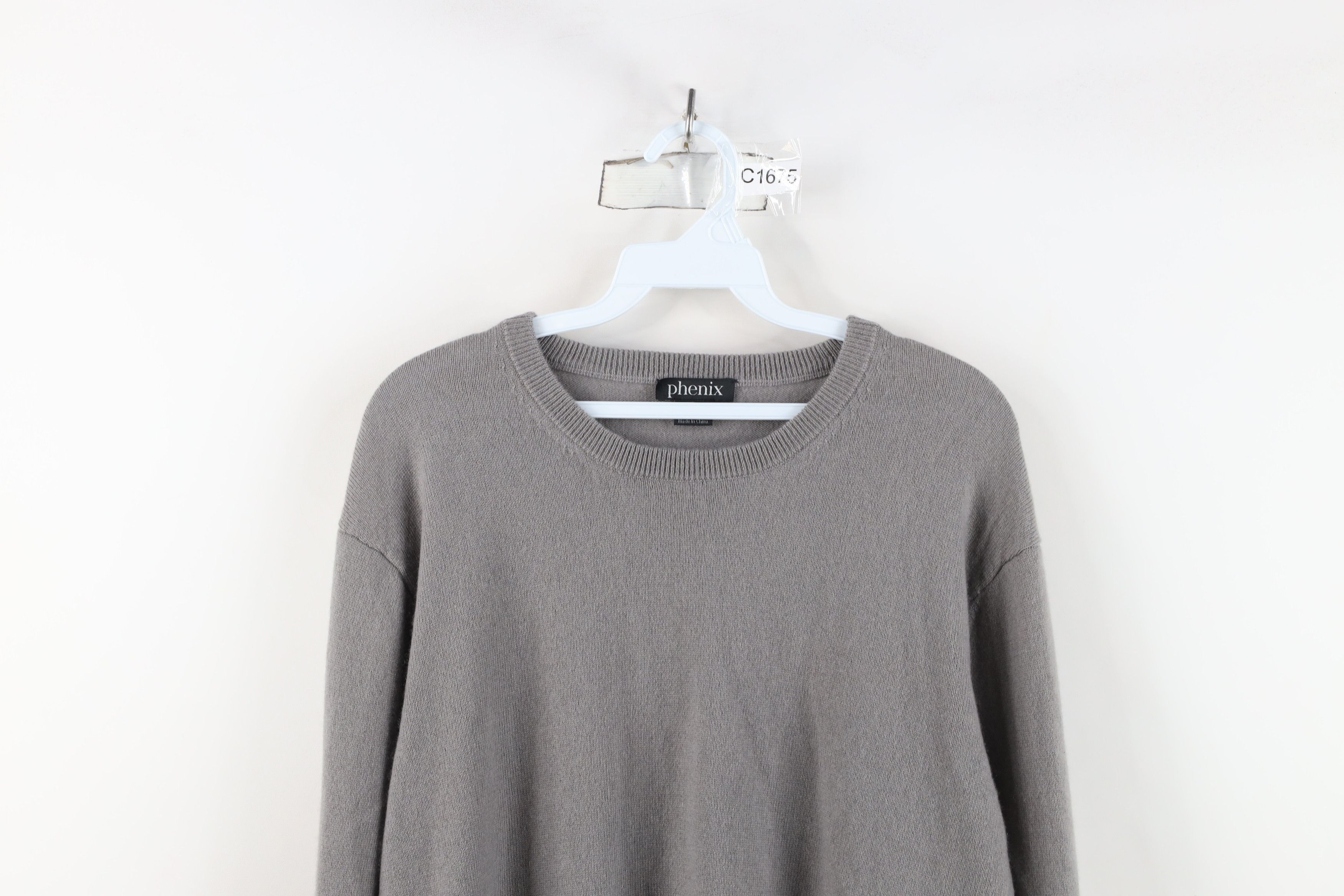 Vintage Vintage Streetwear Soft Cashmere Knit Crewneck Sweater Gray Size US XL / EU 56 / 4 - 2 Thumbnail