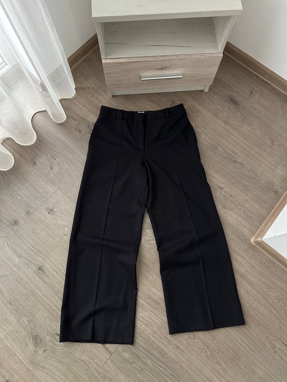 Hermes × Vintage Vintage Hermes Paris Wool Black Stretch Women’s Pants Size 28" / US 6 / IT 42 - 6 Thumbnail