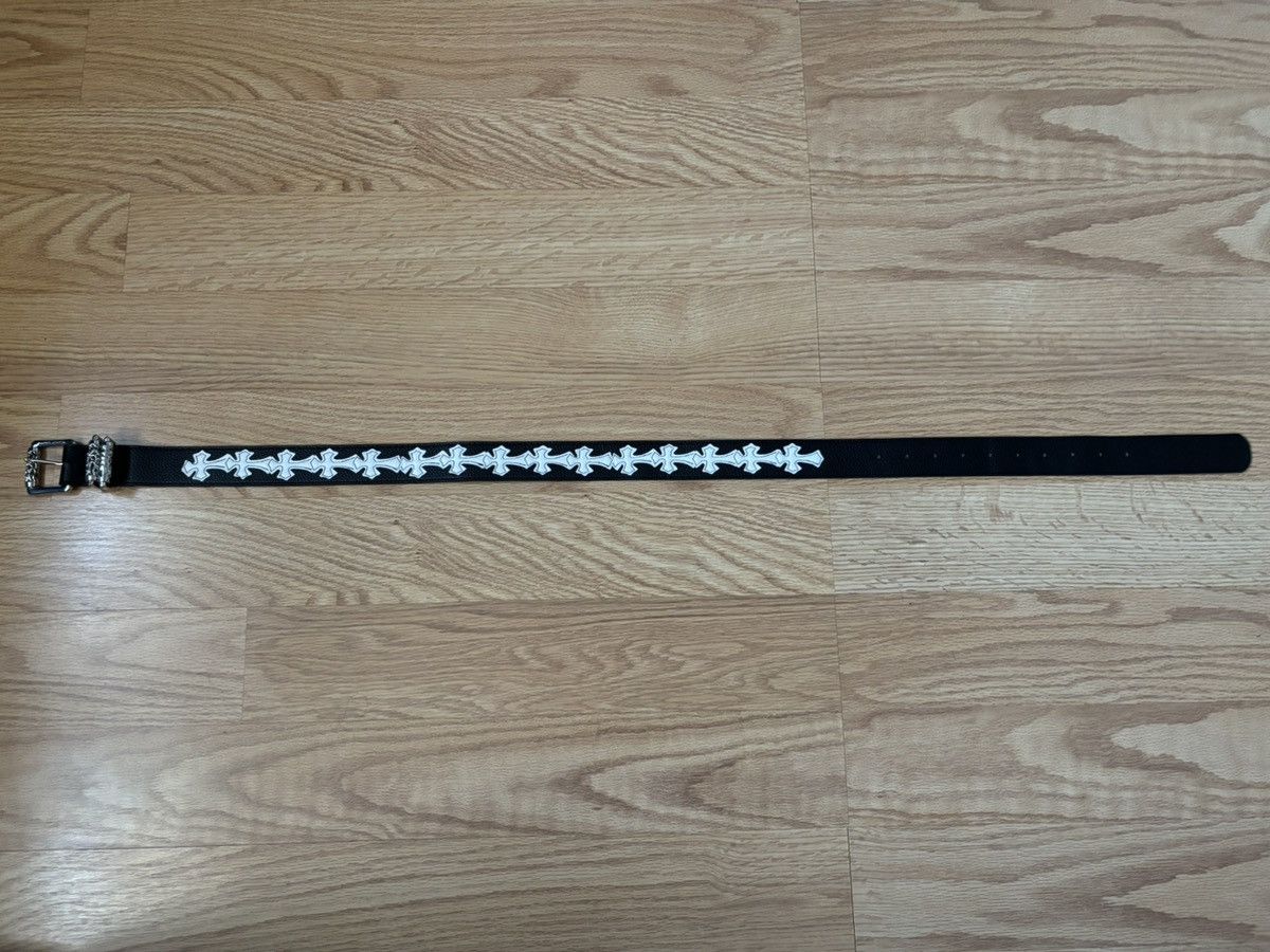 Other Nice black belt with beautiful white crosses on it Size 34 - 2 Thumbnail