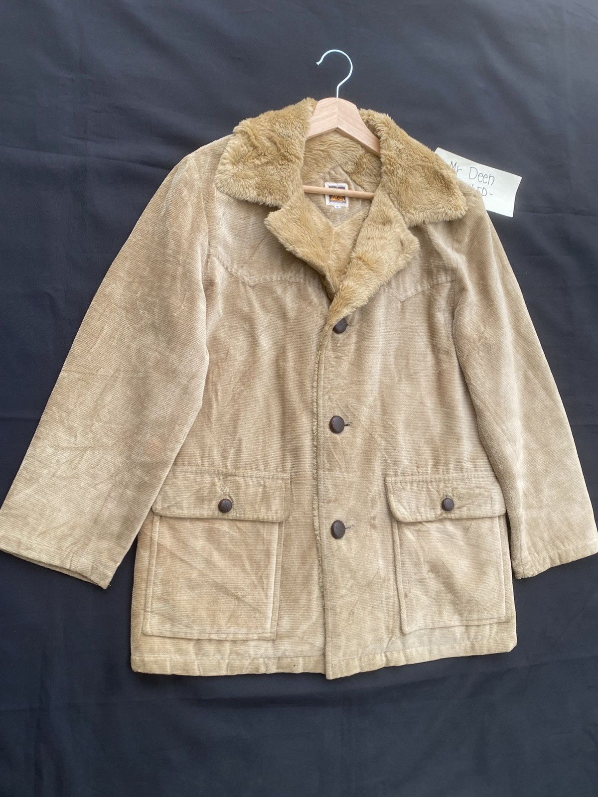 The Real McCoy's Rare Vintage McCoy’s Shearling Jacket Mushroom Buttons Jckt Size US M / EU 48-50 / 2 - 2 Thumbnail