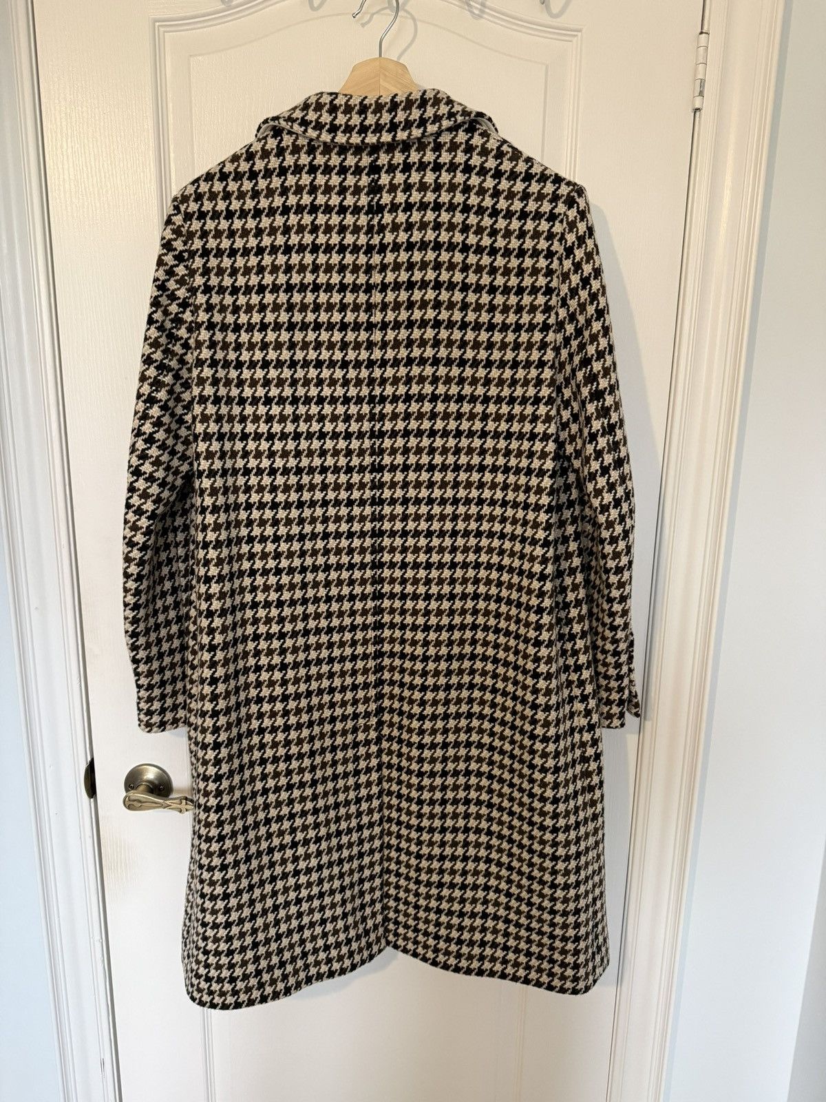 AMI Ami Houndstooth Long Coat Size US M / EU 48-50 / 2 - 2 Thumbnail