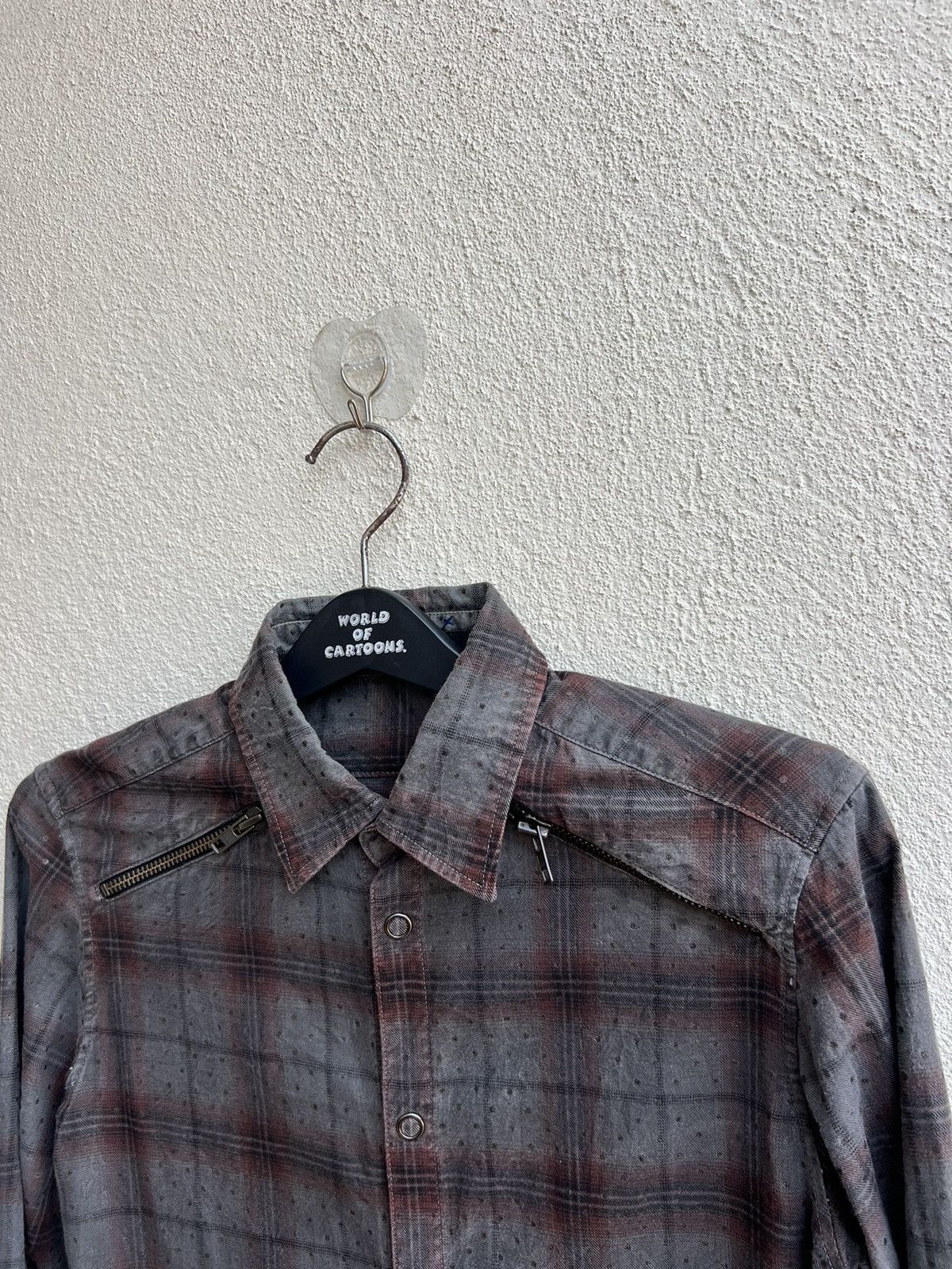20471120 Vintage Paranoid Japan Blink Dot Bondage Flannel Shirt Size US S / EU 44-46 / 1 - 9 Thumbnail