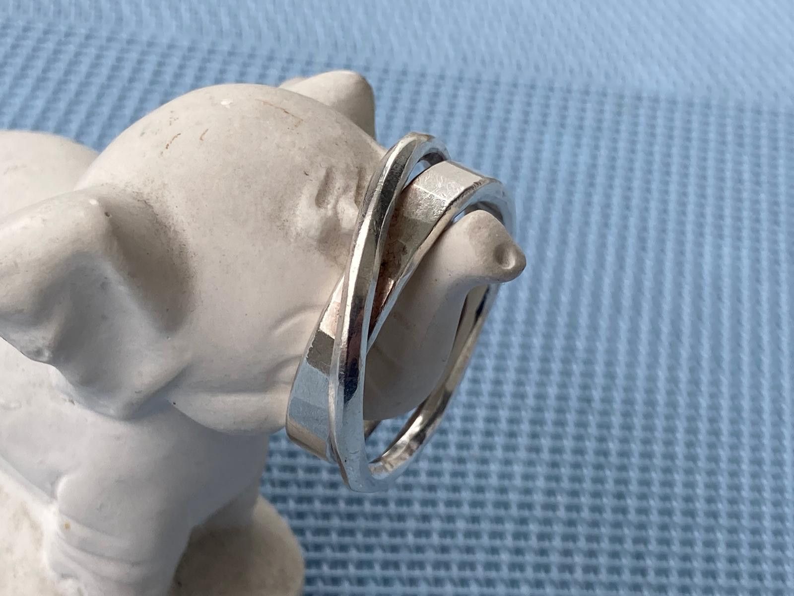 Werkstatt Munchen Werkstatt München duo interlacing 925 ring L Size ONE SIZE - 5 Thumbnail
