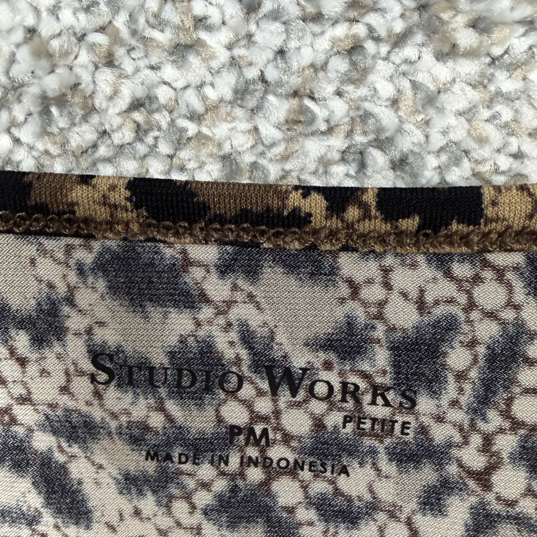 Vintage VINTAGE Studio Works Tank Top PM Petite Brown Leopard Office Siren Mob Wife Y2K Bold Size M / US 6-8 / IT 42-44 - 4 Thumbnail