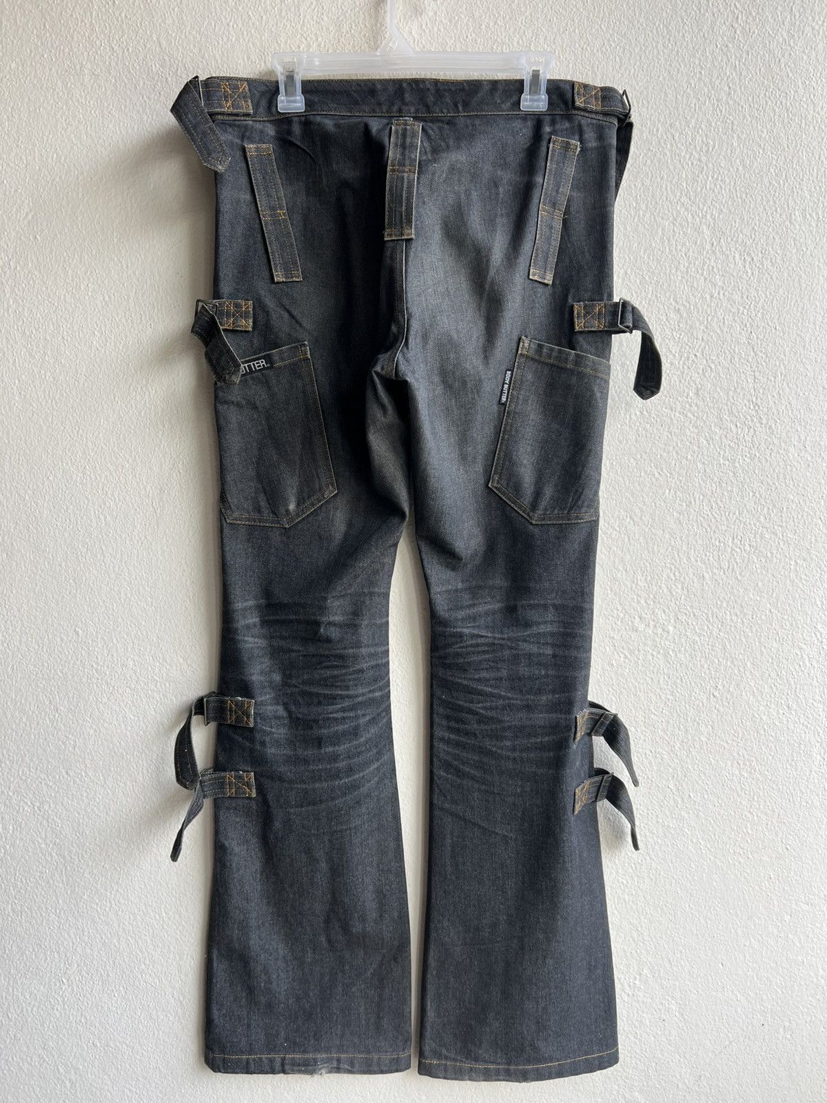 Vintage Vintage Body Butter Japan Fade Denim Bondage Bootcut Jeans Size US 33 - 2 Thumbnail