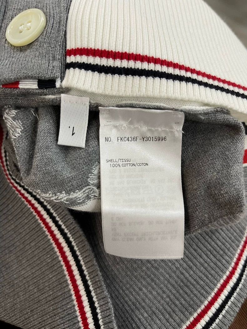 Thom Browne Thom Browne size1 Gray and white striped dog walking man kn Size US S / EU 44-46 / 1 - 6 Thumbnail