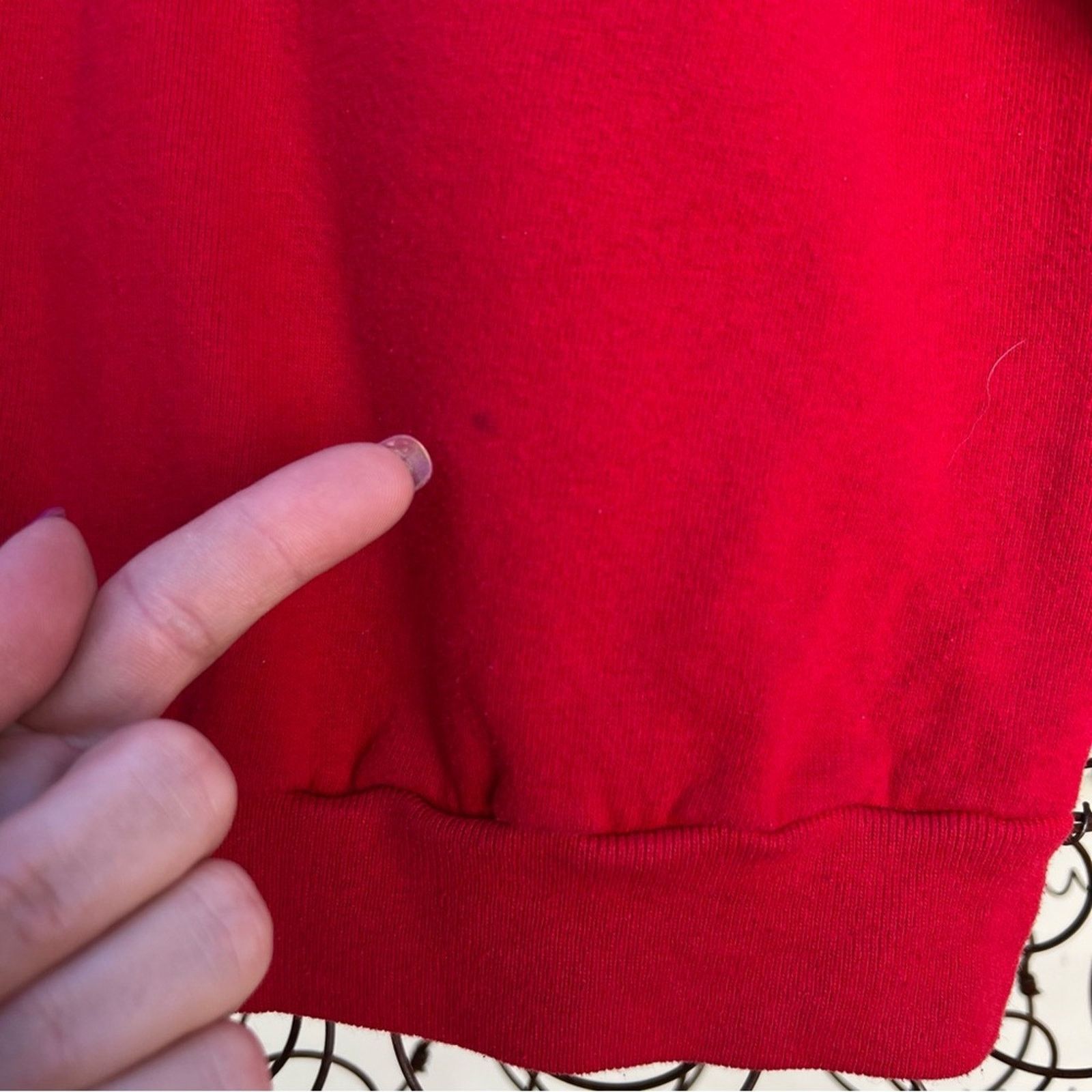 Vintage Red Ugly Christmas Art Deco Christmas tree sweatshirt Size L / US 10 / IT 46 - 4 Thumbnail