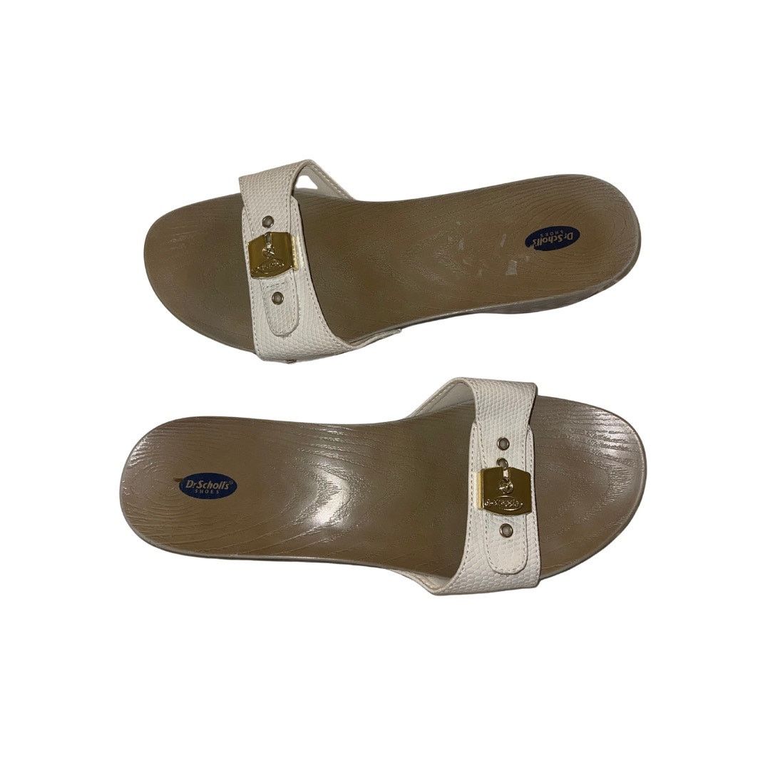 Other Dr. Scholls Classic White Wedge Buckle Slides Sandal Clogs Size US 9 / IT 39 - 1 Thumbnail