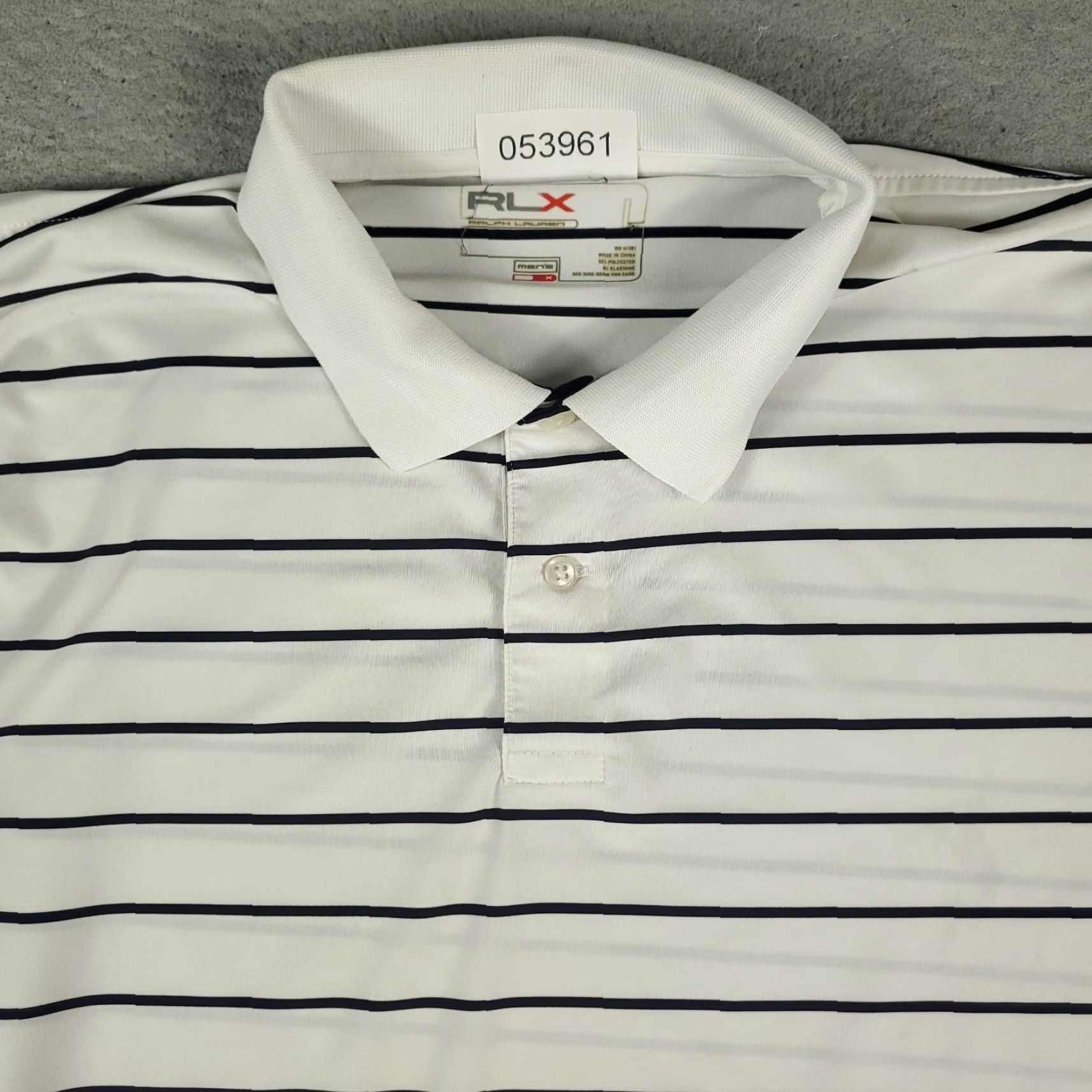 Ralph Lauren RLX Ralph Lauren Polo Shirt Mens Large White Striped Golf Short Sleeve Polo Shirt Mens Large White Striped Golf Short Sleeve Size US L / EU 52-54 / 3 - 2 Thumbnail