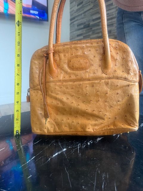 Other Bianchi & Nardi Ostrich Leather Handbag – Made in Italy Size ONE SIZE - 9 Thumbnail
