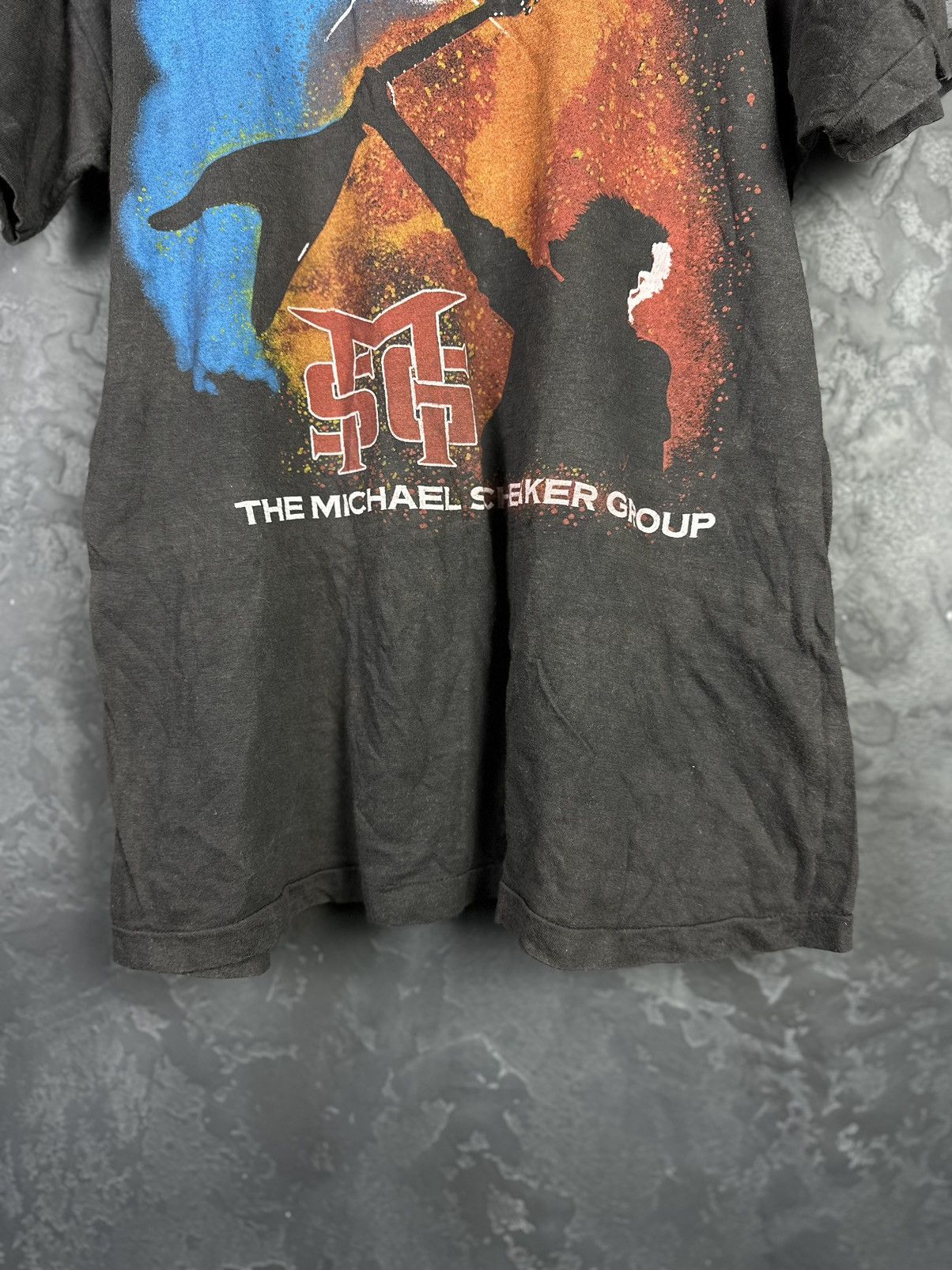Band Tees × Vintage 80's Michael Schenker Group Tour Shirt Black Size US S / EU 44-46 / 1 - 3 Thumbnail