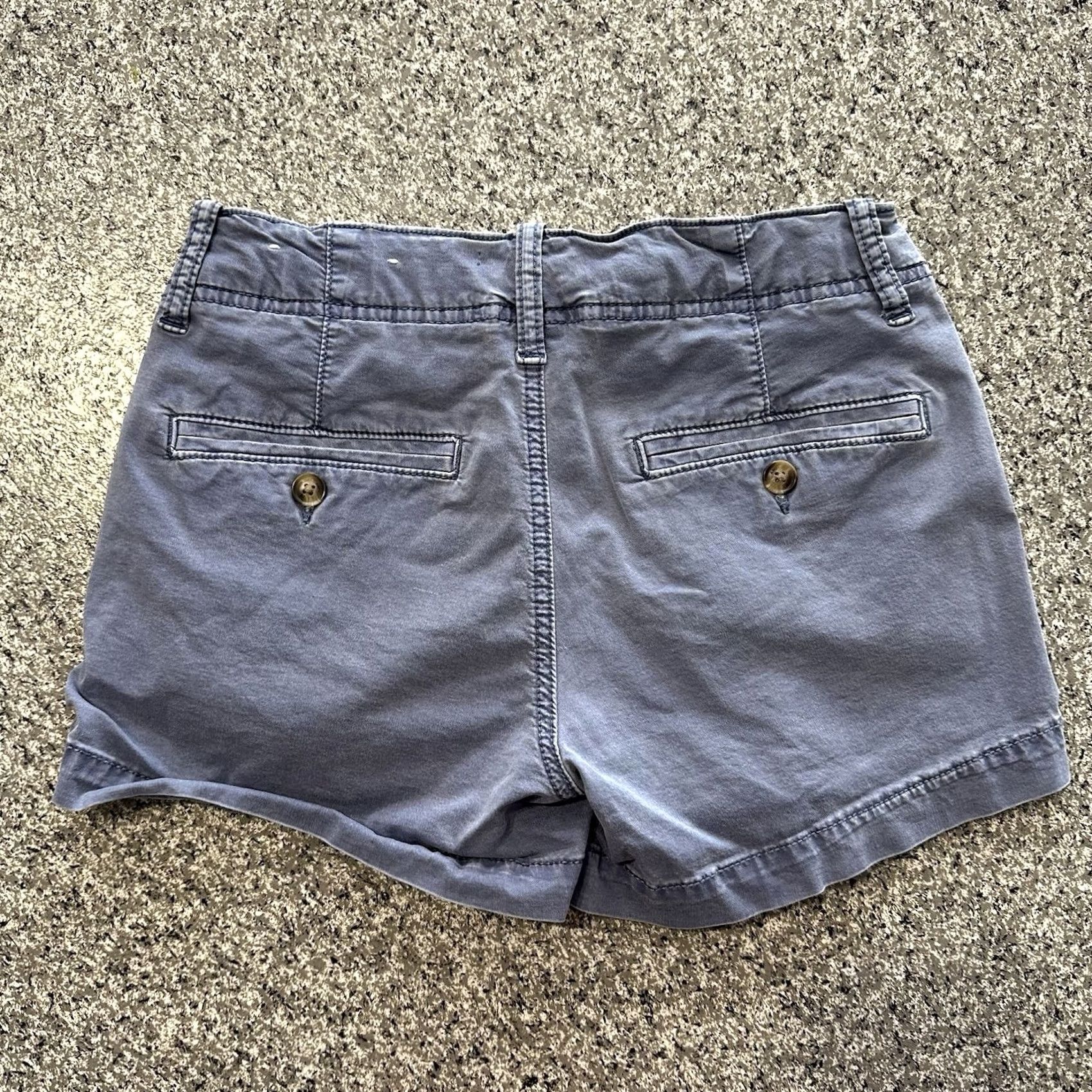 American Eagle Outfitters American Eagle Outfitters Shorts Womens 00 Chino Blue Stretch Knee Length 3oz Pockets Size 28" / US 6 / IT 42 - 2 Thumbnail