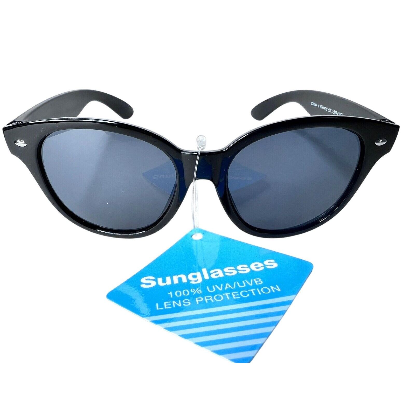 Foster Grant Black Round Sunglasses With UV Protection Classic Style Unis Size ONE SIZE - 1 Thumbnail