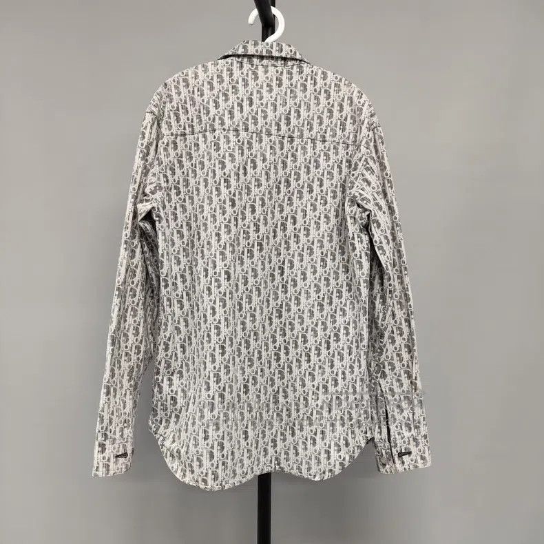 Dior Dior Size38 Full-print denim long-sleeved shirt Size US XXS / EU 40 - 2 Thumbnail