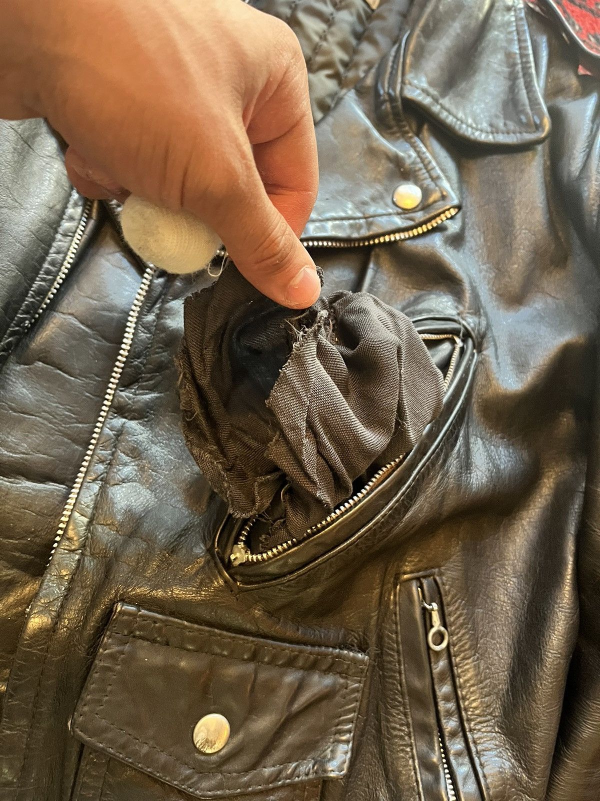 Vintage Vintage 50’s cropped leather moto biker jacket Size US S / EU 44-46 / 1 - 9 Thumbnail