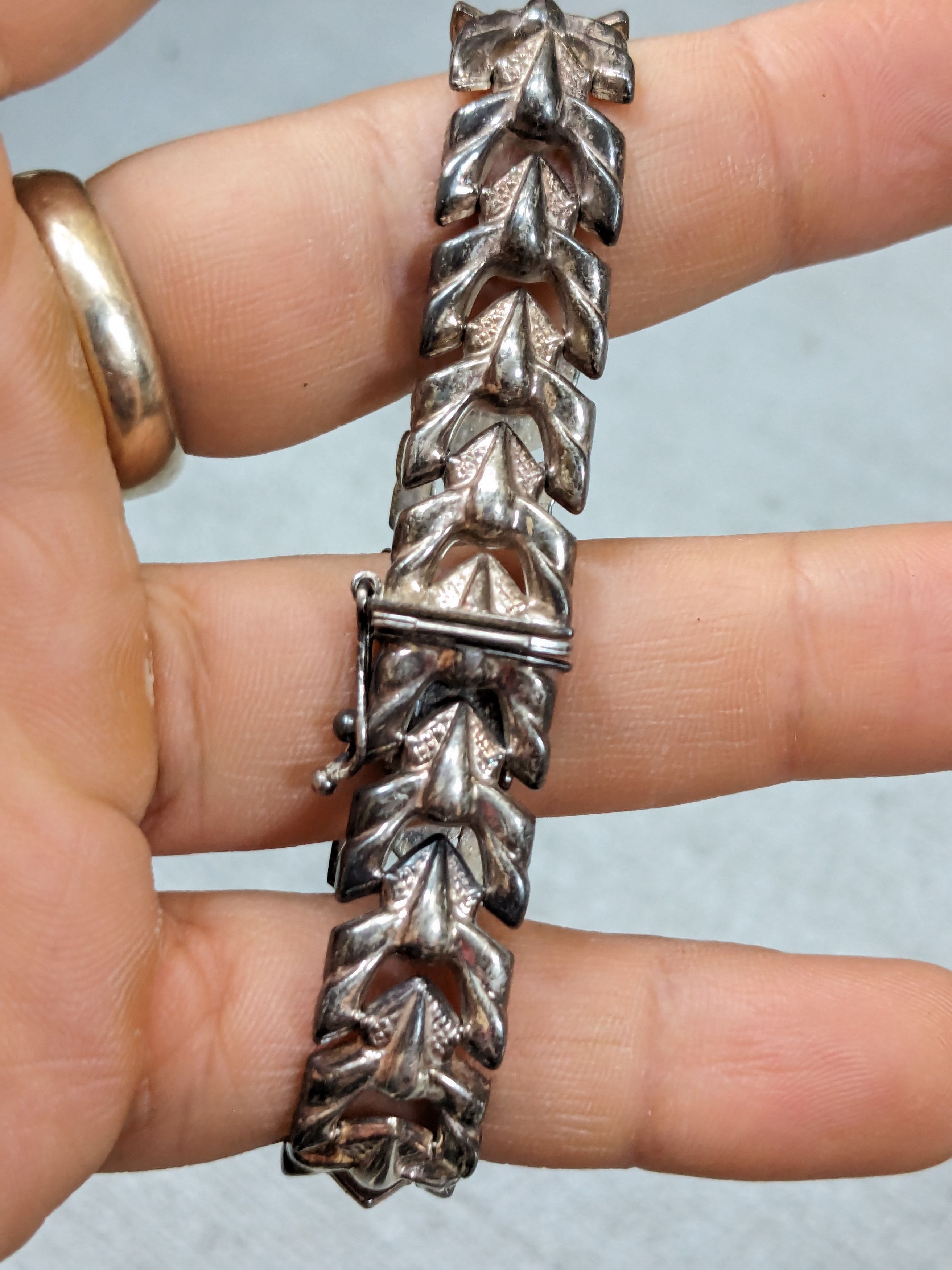 Jewelry Vintage Sterling Silver Bracelet Milor 7.25" Italy Modern Size ONE SIZE - 11 Thumbnail