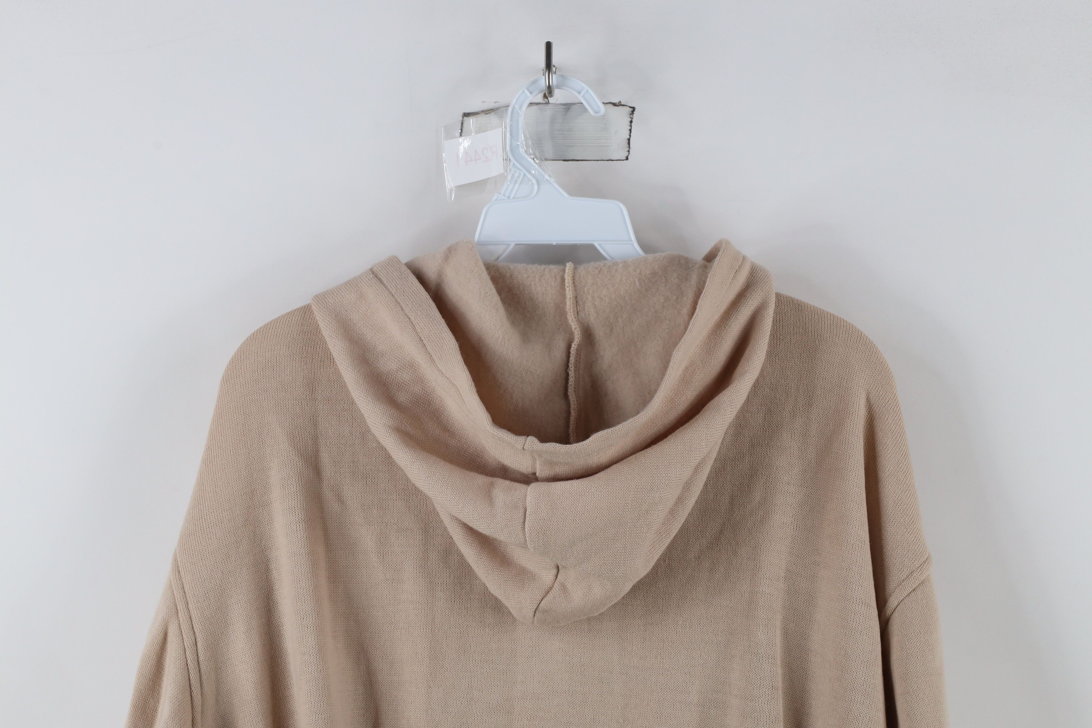 Vintage Vintage 70s Streetwear Henley Pullover Hoodie Sweater Beige Size US XL / EU 56 / 4 - 10 Thumbnail
