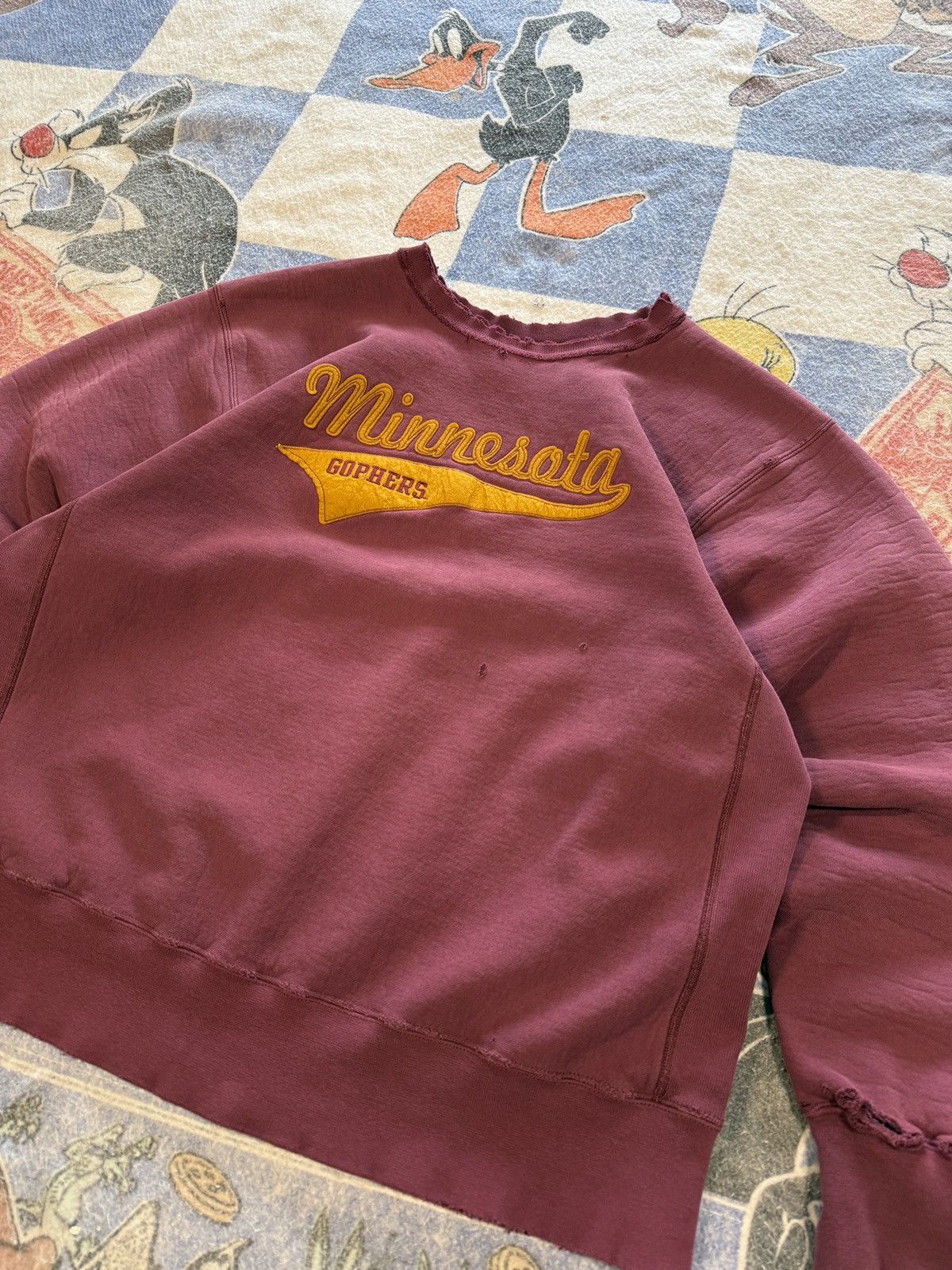 Vintage Vintage thrashed Minnesota gophers crewneck sweatshirt Size US XXL / EU 58 / 5 - 2 Thumbnail