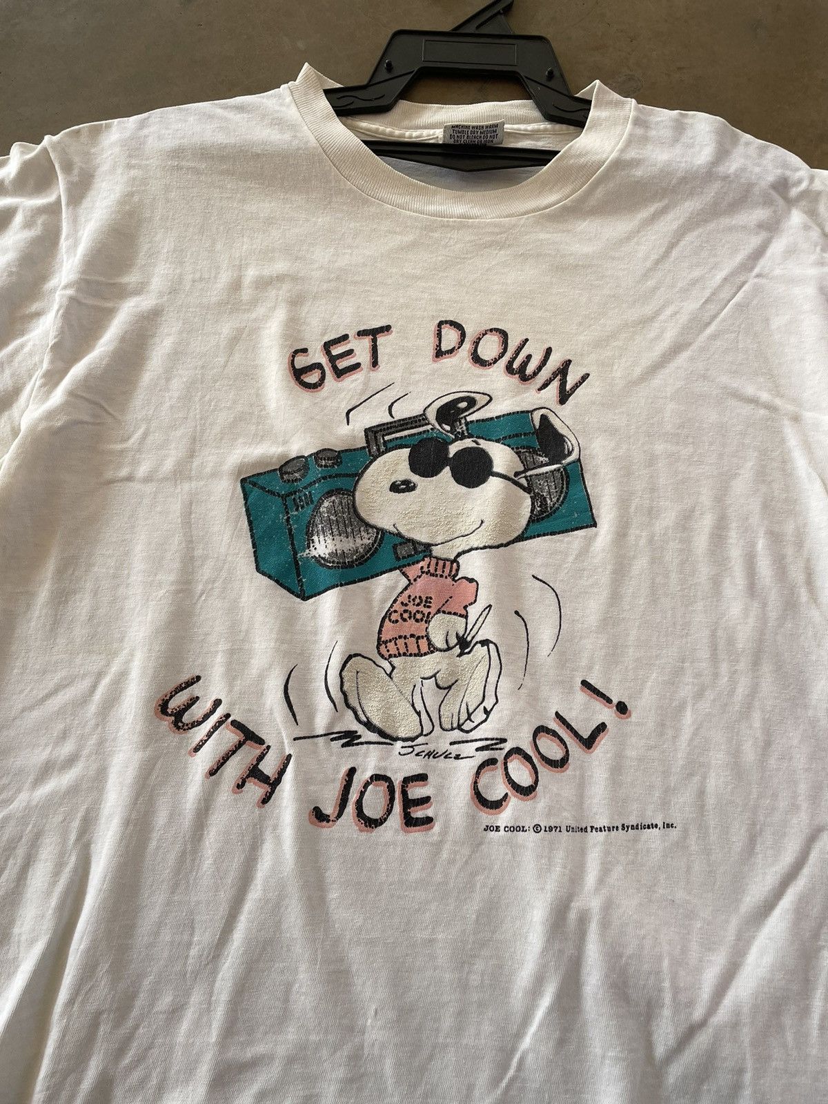 Peanuts × Vintage VINTAGE 80s JOE COOL MUSIC TEE Size US XL / EU 56 / 4 - 2 Thumbnail